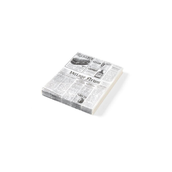 Papier pergaminowy z motywem nadruku gazety 20x25 cm | HENDI, 678121