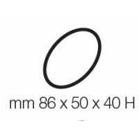 Zestaw taca + 64 form do monoporcji - owal, 55x35x25 mm, 400x340 mm | PAVONI, TMOS2