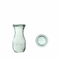 Butelka szklana z pokrywką o pojemności 290 ml – komplet 6 sztuk | WECK, Saftflashe