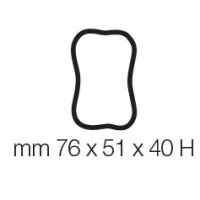 Zestaw taca + 64 form do monoporcji - prostokąt, 51x31x25 mm, 400x340 mm | PAVONI, TMRS2