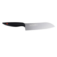 Nóż japoński Santoku w kolorze czarnym o długości 18 cm | KASUMI, K-22018