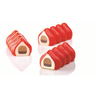 Silikonowa forma do monoporcji - 400x300 mm, 5 szt. x 360x43x36 mm, 360 ml - PX4310S | PAVONI, Soft