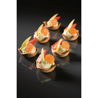 Forma mikroperforowana do ciast i deserów - 300x400 mm, 30 szt. x 32/40x16 mm, 16 ml - FF4306S | PAVONI, Formasil