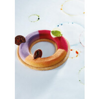 Silikonowa forma do przystawek 8x ring 100x10 mm, 50 ml, 400x300 mm - GG006S | PAVONI, Tondo