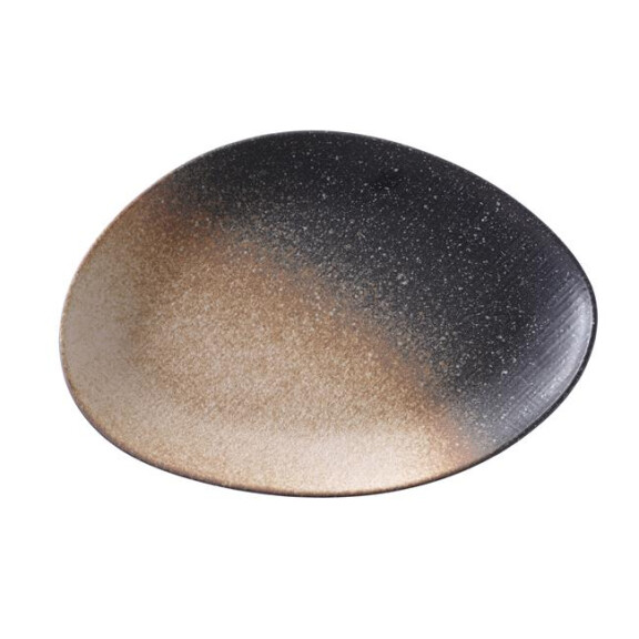 Talerz owalny z kamionki o średnicy 26 cm | FINE DINE, Moon