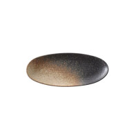 Talerz owalny z kamionki o długości 35,5 cm | FINE DINE, Moon