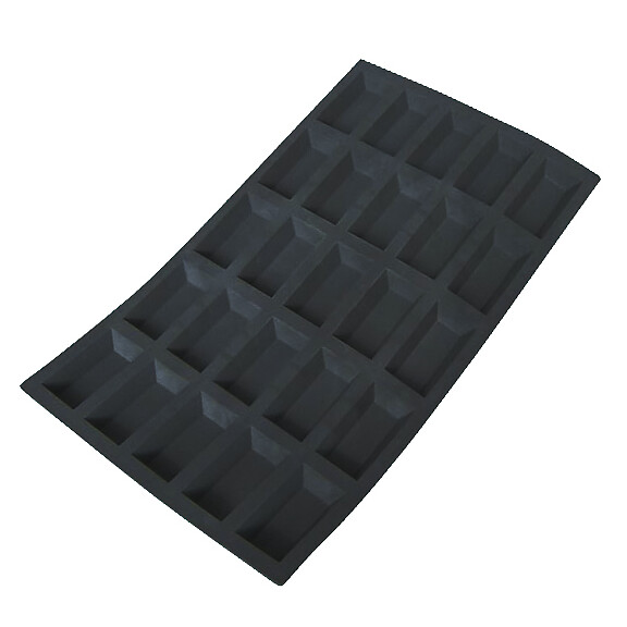 Silikonowa mata do ciastek 30x17,6 cm, 25 sztabek 49x26x11 mm | DE BUYER, Moul'flex