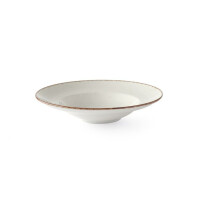 Talerz z porcelany do serwowania makaronów, o średnicy 26 cm | FINE DINE, Kolory Ziemi Opal