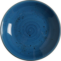 Talerz głęboki z niebieskiej porcelany o średnicy 23 cm | FINE DINE, Kolory Ziemi Iris