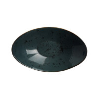 Miska z szarej porcelany, 25x16 cm | FINE DINE, Kolory Ziemi Arando