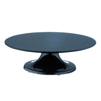 Patera z melaminy do ciasta czarna o średnicy 32 cm | TOM-GAST, T-27-128