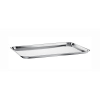 Taca wystawowa do witryn 46x32 cm, nierdzewna – polerowana | TOM-GAST, T-4060-032