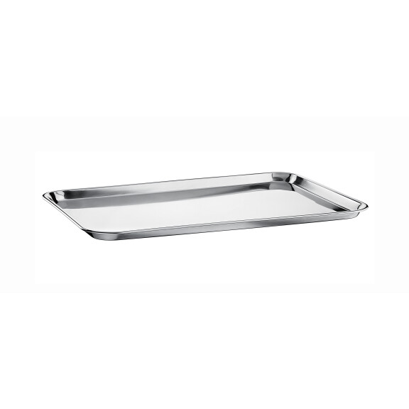 Taca wystawowa do witryn 46x32 cm, nierdzewna – polerowana | TOM-GAST, T-4060-032