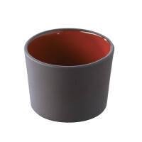 Miseczka 8 cm, czarna, wnętrze: czerwone | REVOL, Solid