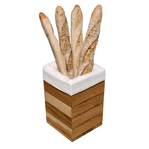 Drewniany stojak na bagietki do systemu bufetowego 17,5x17,5x26,5 cm | VERLO, V-1504