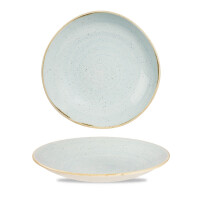 Porcelanowy miska o organicznym kształcie, średnica 25,3 cm | CHURCHILL, Duck Egg Blue