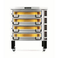 Piec do pizzy czterokomorowy, 24x pizza 35 cm, komory o wymiarach 1065x710x210 mm, panel cyfrowy | PIZZA MASTER, PM 734ED