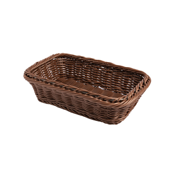 Kosz GN 1/4 o wymiarach 26,5x16x6,5 cm w kolorze brązowym | TOM-GAST, T-2087-061