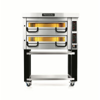 Piec do pizzy dwukomorowy, 8x pizza 45 cm, komory o wymiarach 920x920x210 mm, panel cyfrowy | PIZZA MASTER, PM 922ED