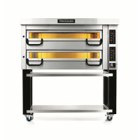 Piec do pizzy dwukomorowy, 12x pizza 45 cm, komory o wymiarach 1380x920x210 mm, panel cyfrowy | PIZZA MASTER, PM 932ED