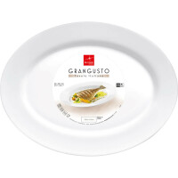 Talerz owalny do ryb, 35 x 26,7 cm | BORMIOLI ROCCO, Grangusto
