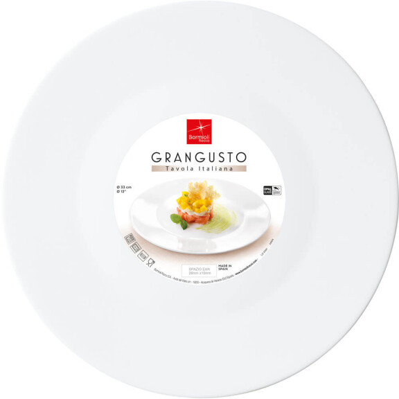 Talerz płytki do serwowania o średnicy 33 cm | BORMIOLI ROCCO, Grangusto