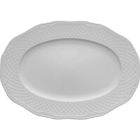 Półmisek owalny z białej porcelany 28 x 20 cm | LUBIANA, Afrodyta