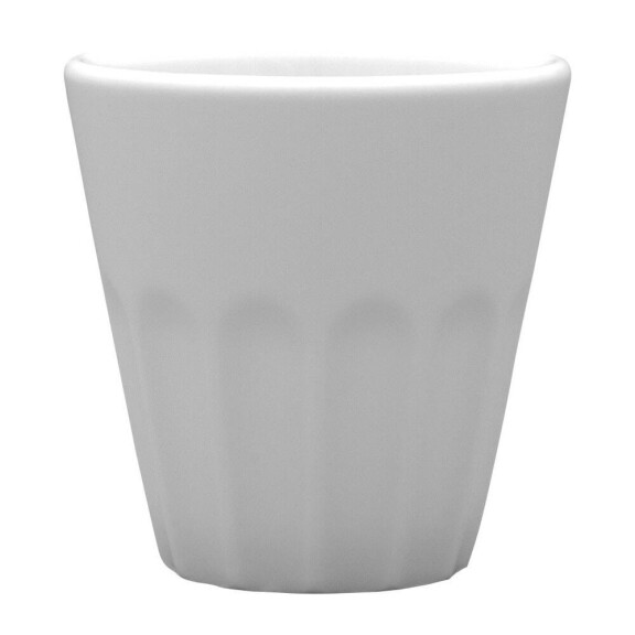 Kubek z białej porcelany bez ucha, 0,1 l | LUBIANA, Kaszub/Hel
