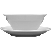 Spodek z białej porcelany do bulionówki, 16 cm | LUBIANA, Kaszub/Hel