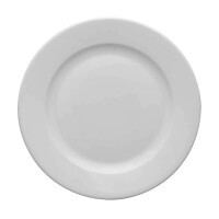 Talerz płytki z białej porcelany o średnicy 16 cm | LUBIANA, Kaszub/Hel