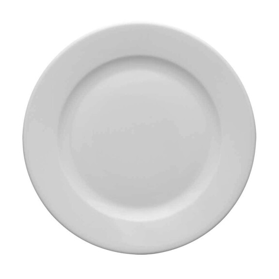 Talerz płytki z białej porcelany o średnicy 16 cm | LUBIANA, Kaszub/Hel
