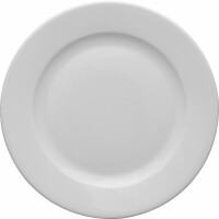 Talerz płytki z białej porcelany o średnicy 24,5 cm | LUBIANA, Kaszub/Hel