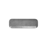 Talerz prostokątny 33x11 cm, szara porcelana | RAK, Shale