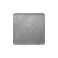 Talerz kwadratowy 33x33 cm szara porcelana | RAK, Shale