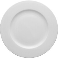 Talerz płytki z białej porcelany o średnicy 27 cm | LUBIANA, Wersal