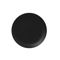 Czarny talerz płaski Nano Volcano 15 cm, porcelana | RAK, Neofusion
