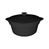 Czarna pokrywka Volcano 28 cm, porcelana | RAK, Neofusion
