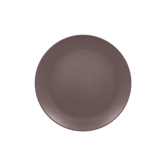 Brązowy talerz Chestnut Brown płaski 27 cm, porcelana | RAK, Neofusion Mellow