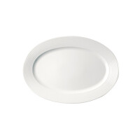 Półmisek owalny o średnicy 38 cm, biała porcelana | RAK, Rondo