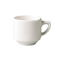 Porcelanowa, sztaplowana Filiżanka do espresso, 90 ml, biała porcelana | RAK, Ska