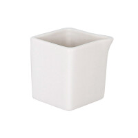 Biała, kwadratowa sosjerka 80 ml | RAK, Small & Smart