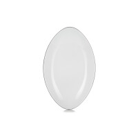 Biały talerz owalny 35 x 22,3 cm | REVOL, Equinoxe