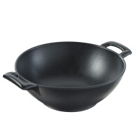 Wok o średnicy 20 cm, czarna porcelana, czarna porcelana | REVOL, Belle Cuisine Noir