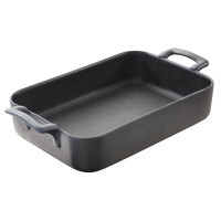 Brytfanna 19x12,5cm, czarna porcelana | REVOL, Belle Cuisine Noir