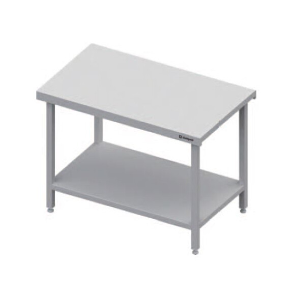Stanowisko neutralne jednopółkowe, płyta wierzchnia z granitu, 1200x735x880 mm | STALGAST, ST 127