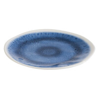 Talerz z niebieskiej melaminy o średnicy 26,5 cm | APS, Blue Ocean