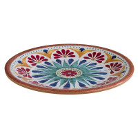 Talerz z kolorowej melaminy o średnicy 26,5 cm | APS, Arabesque
