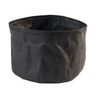 Koszyk z czarnego papieru na pieczywo – średnica 20 cm | APS, Paperbag