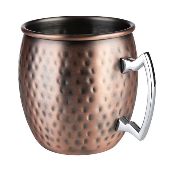 Kubek ze stali nierdzewnej o pojemności 0,5 l, komplet 2 sztuk | APS, Moscow Mule