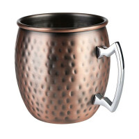 Kubek ze stali nierdzewnej w miedzianym kolorze o pojemności 0,5 l | APS, Moscow Mule